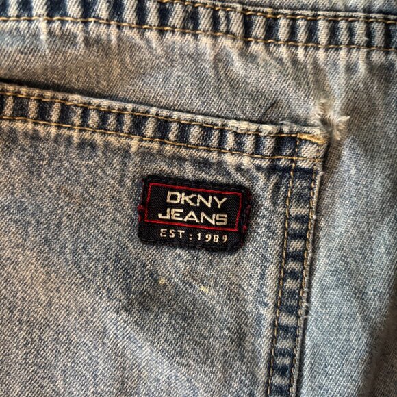 Donna Karan Paint Pants with Vintage 60s Bell Bottom - Upcycled DKNY - Picture 9 of 10